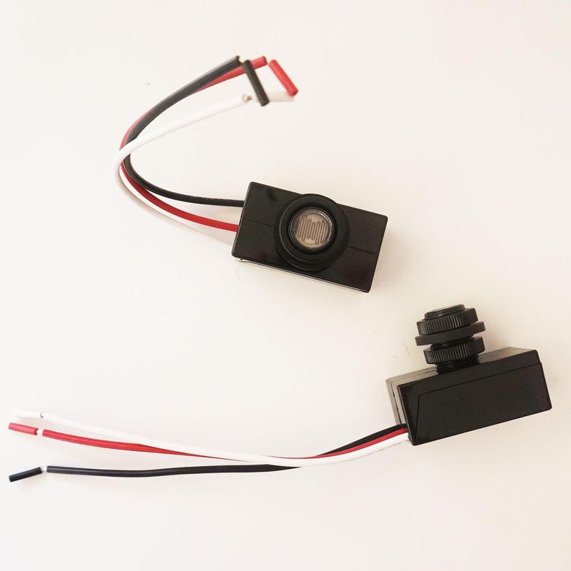 Heluok 2 Pack DC12V 24V 36V 48V Photoelectric Switch for Outdoor Lights, Dusk to Dawn Sensor, Auto ON Off Light Switch Controller, Raintight Automatic Photocell Light Sensor - 5A(DC 8-50V) - Image 4